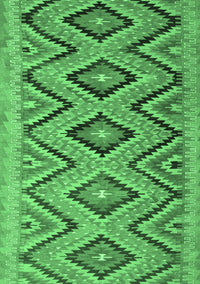 Southwestern Emerald Green Country Rug, con842emgrn