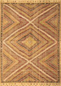 Southwestern Brown Country Rug, con843brn