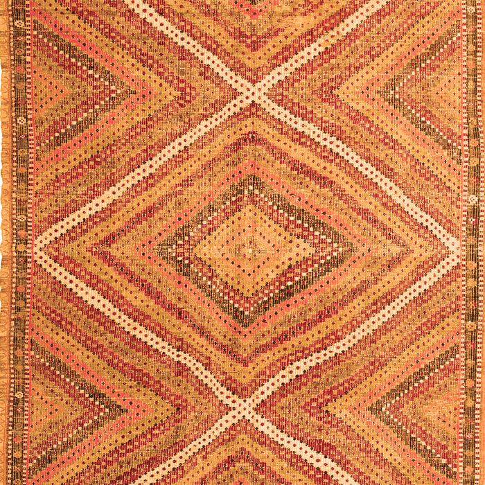 Serging Thickness of Machine Washable Southwestern Orange Country Area Rugs, wshcon843org