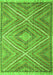 Southwestern Green Country Rug, con843grn