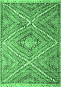 Southwestern Emerald Green Country Rug, con843emgrn