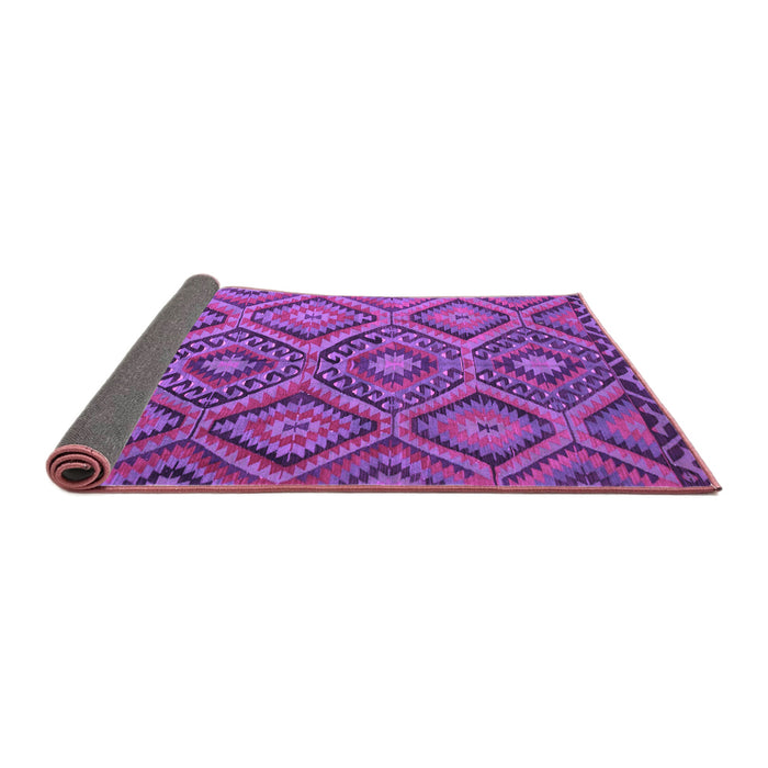 Sideview of Southwestern Purple Country Rug, con844pur