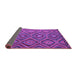 Sideview of Southwestern Purple Country Rug, con844pur