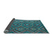 Sideview of Southwestern Light Blue Country Rug, con844lblu