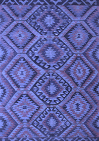 Southwestern Blue Country Rug, con844blu