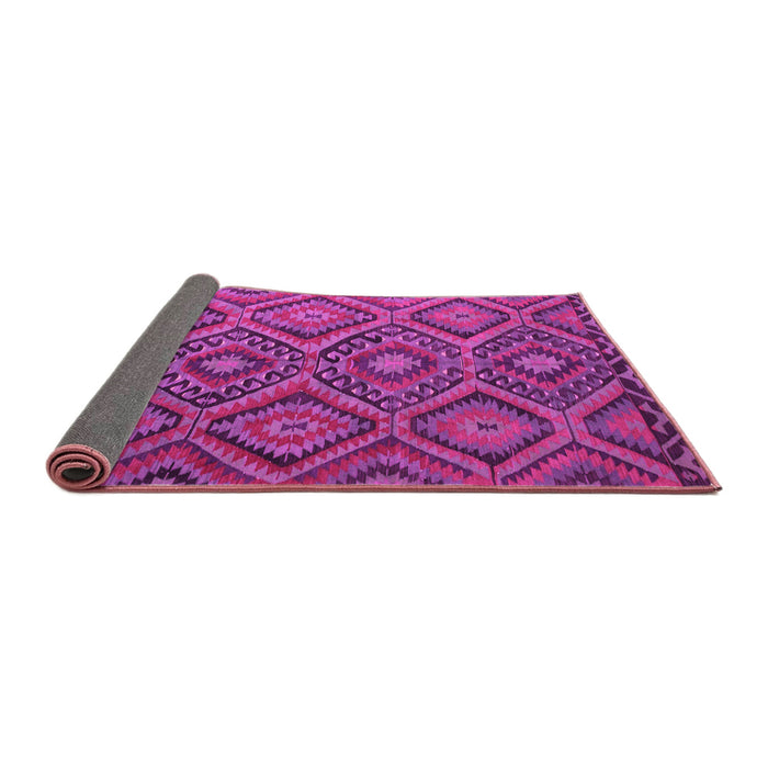 Sideview of Southwestern Pink Country Rug, con844pnk