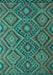 Southwestern Turquoise Country Rug, con844turq