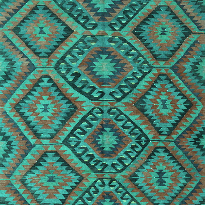 Southwestern Turquoise Country Rug, con844turq
