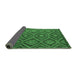 Sideview of Southwestern Emerald Green Country Rug, con844emgrn