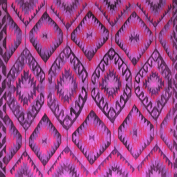 Square Machine Washable Southwestern Pink Country Rug, wshcon844pnk