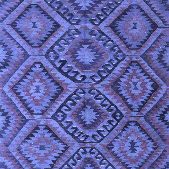 Southwestern Blue Country Rug, con844blu