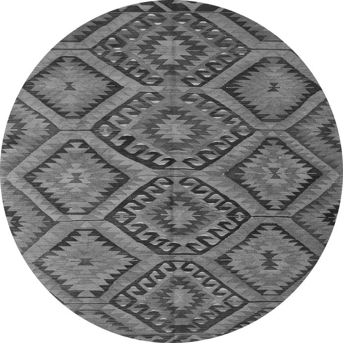Square Southwestern Gray Country Rug, con844gry