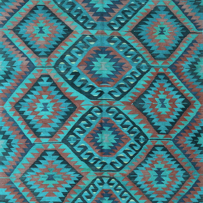 Southwestern Light Blue Country Rug, con844lblu