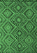 Machine Washable Southwestern Emerald Green Country Area Rugs, wshcon844emgrn