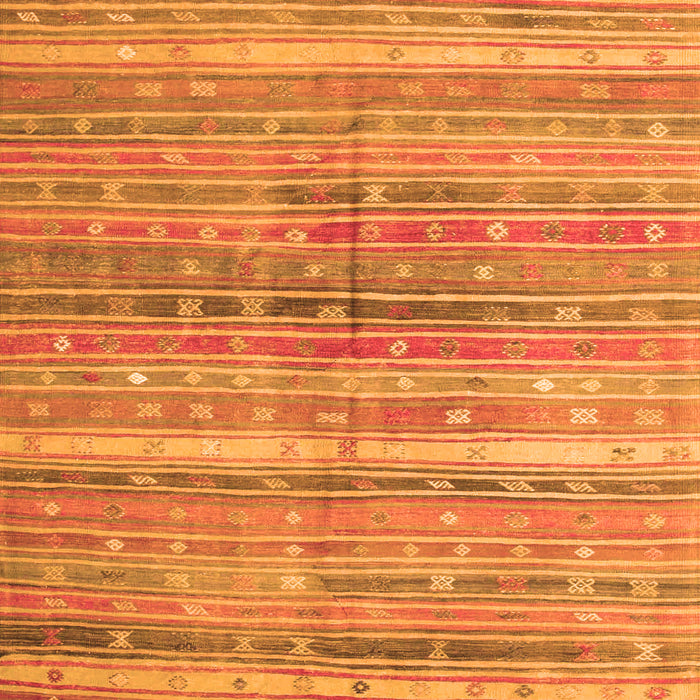 Serging Thickness of Machine Washable Southwestern Orange Country Area Rugs, wshcon845org