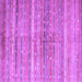 Square Machine Washable Southwestern Purple Country Area Rugs, wshcon845pur