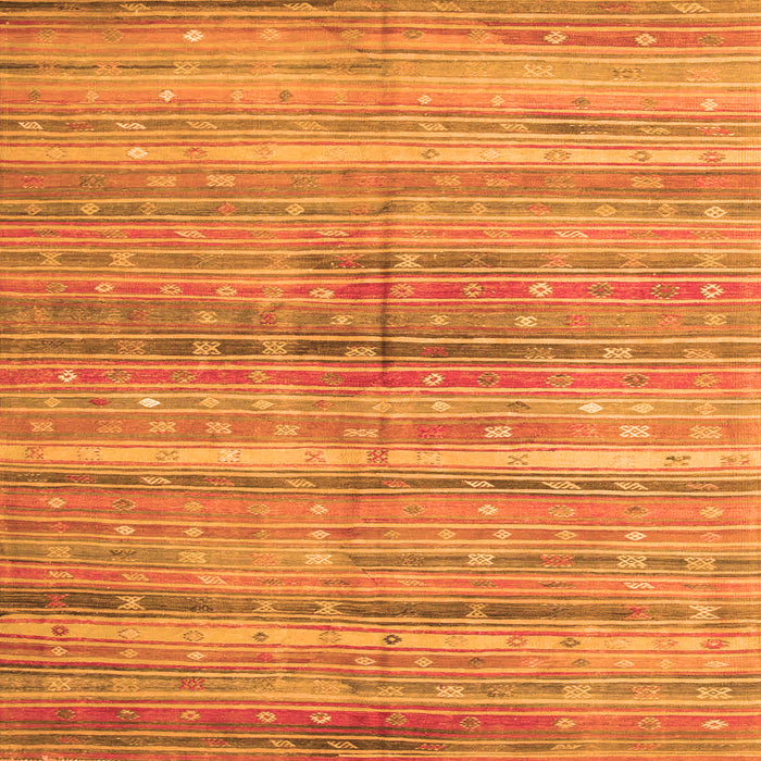 Serging Thickness of Southwestern Orange Country Rug, con845org