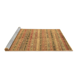 Sideview of Machine Washable Southwestern Brown Country Rug, wshcon845brn