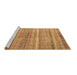 Sideview of Machine Washable Southwestern Brown Country Rug, wshcon845brn