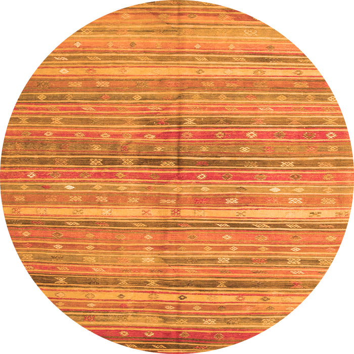 Square Southwestern Orange Country Rug, con845org