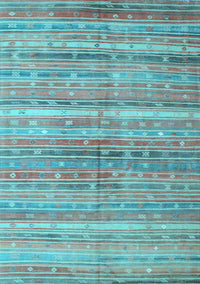 Southwestern Light Blue Country Rug, con845lblu