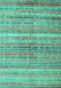 Southwestern Turquoise Country Rug, con845turq