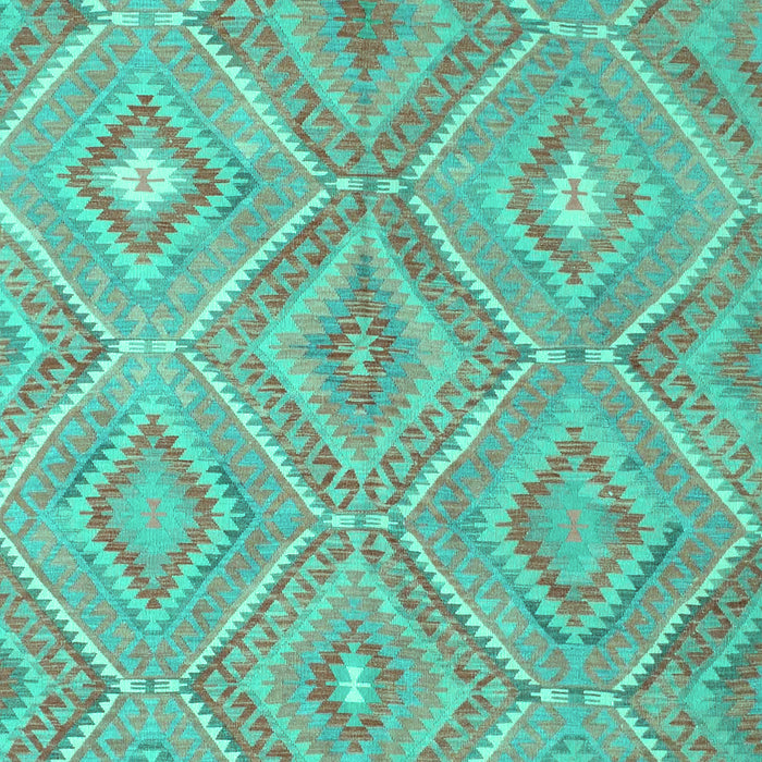 Southwestern Turquoise Country Rug, con846turq