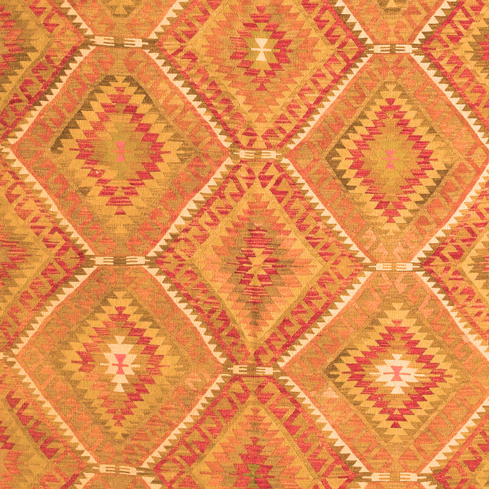 Serging Thickness of Machine Washable Southwestern Orange Country Area Rugs, wshcon846org