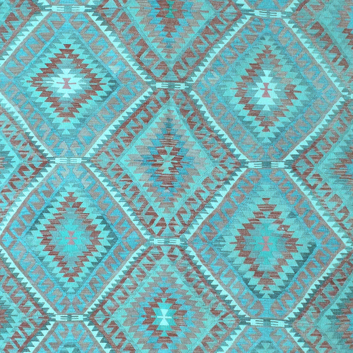 Southwestern Light Blue Country Rug, con846lblu