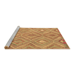 Sideview of Machine Washable Southwestern Brown Country Rug, wshcon846brn