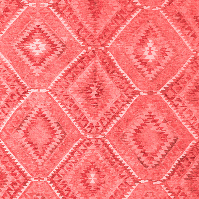 Machine Washable Southwestern Red Country Rug, wshcon846red