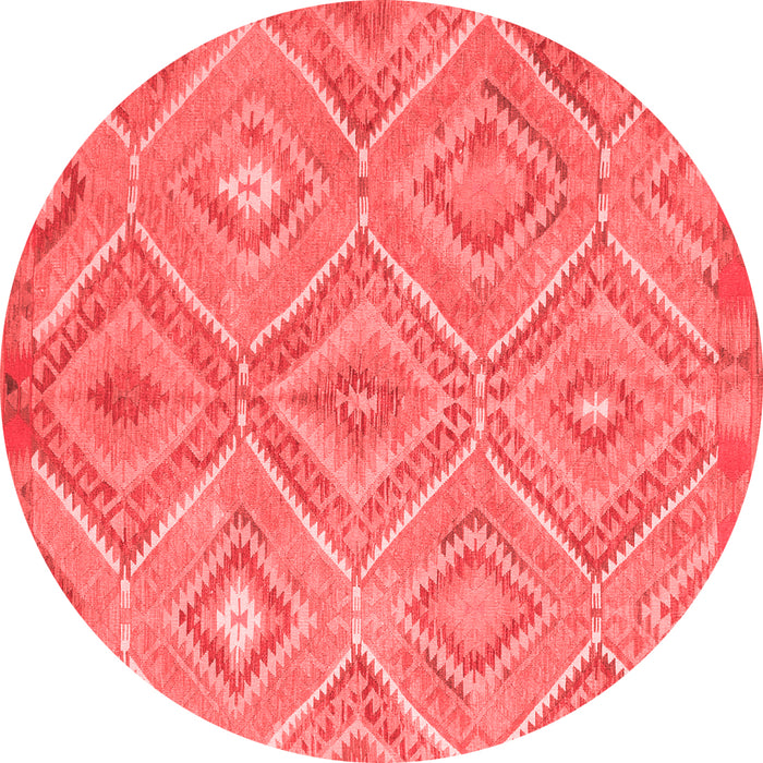 Machine Washable Southwestern Red Country Rug, wshcon846red