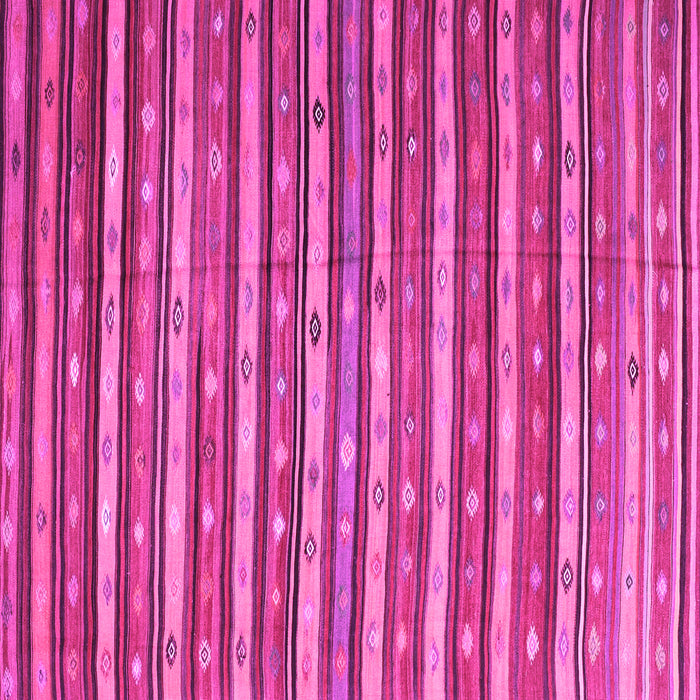 Square Machine Washable Oriental Pink Traditional Rug, wshcon847pnk