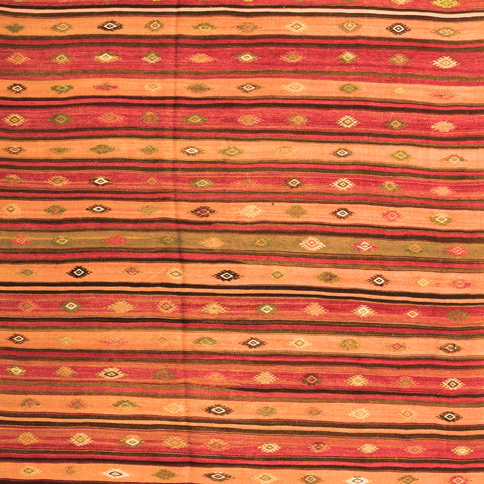 Serging Thickness of Machine Washable Oriental Orange Traditional Area Rugs, wshcon847org