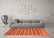 Machine Washable Oriental Orange Traditional Area Rugs in a Living Room, wshcon847org