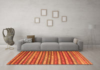 Machine Washable Oriental Orange Traditional Rug, wshcon847org