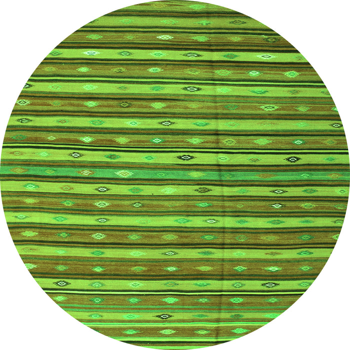 Machine Washable Oriental Green Traditional Area Rugs, wshcon847grn