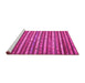 Sideview of Machine Washable Oriental Pink Traditional Rug, wshcon847pnk