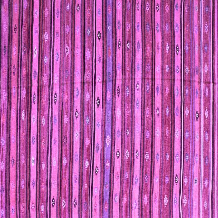 Square Machine Washable Oriental Purple Traditional Area Rugs, wshcon847pur