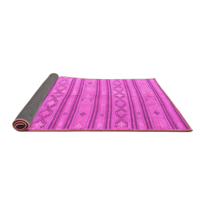 Sideview of Abstract Pink Contemporary Rug, con848pnk
