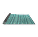 Sideview of Abstract Light Blue Contemporary Rug, con848lblu