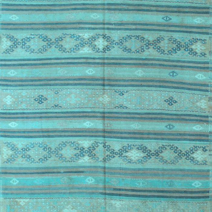 Machine Washable Abstract Light Blue Contemporary Rug, wshcon848lblu