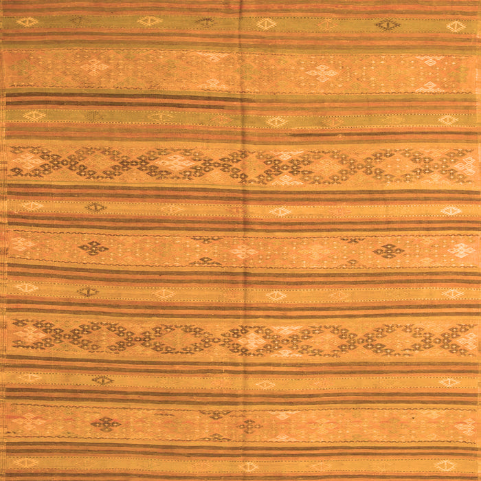 Serging Thickness of Abstract Orange Contemporary Rug, con848org