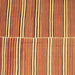 Square Machine Washable Oriental Brown Traditional Rug, wshcon849brn