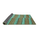 Sideview of Oriental Turquoise Traditional Rug, con849turq