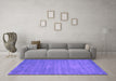 Machine Washable Abstract Purple Contemporary Area Rugs in a Living Room, wshcon84pur