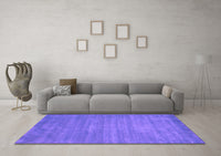 Machine Washable Abstract Purple Contemporary Rug, wshcon84pur