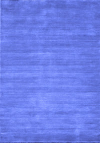 Abstract Blue Contemporary Rug, con84blu