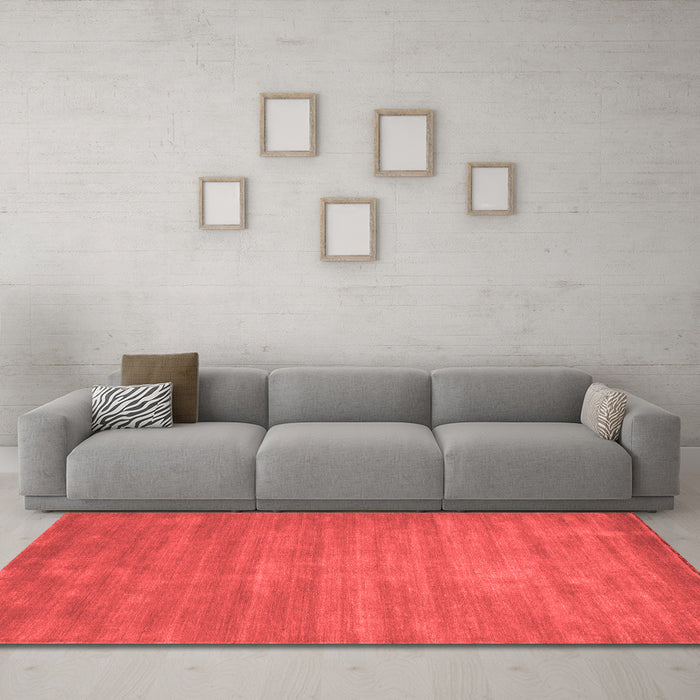 Contemporary Red Washable Rugs