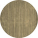 Round Machine Washable Abstract Brown Contemporary Rug, wshcon84brn